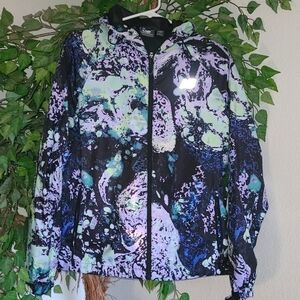 New Balance Abstract Colrful design Zip up WindBreaker Size L